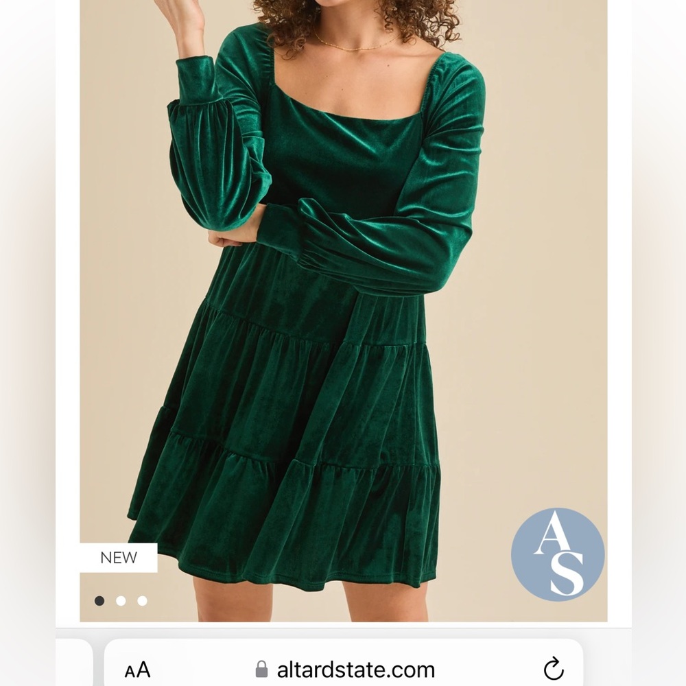 Altar’d State Melody Velvet Dress